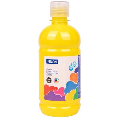 Milan Farba Tempera, Butelka 500 Ml, Żółta Milan Farba Tempera, Butelka 500 Ml, Żółta