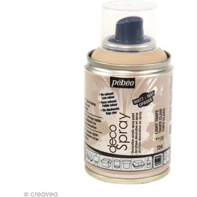 PEBEO Farba w sprayu DecoSpray 100 ml Farba do kreatywnych prac plastycznych DecoSpray: Kolor: jasno beżowy Ilość: 100 ml (pokrywa) PEBEO Farba w sprayu DecoSpray 100 ml Farba do kreatywnych prac plastycznych DecoSpray: Kolor: jasno beżowy Ilość: 100 ml (pokrywa)