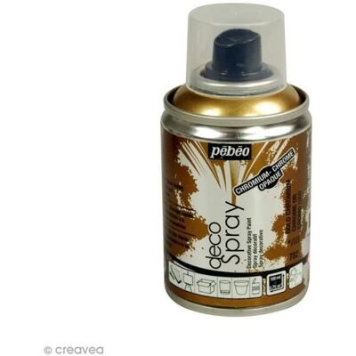 PEBEO Farba w sprayu DecoSpray 100 ml - Pébéo - Chrom złoty - Farba do rękodzieła PEBEO Farba w sprayu DecoSpray 100 ml - Pébéo - Chrom złoty - Farba do rękodzieła