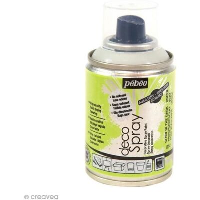 PEBEO Farba w sprayu DecoSpray - Pébéo - Fosforyzująca - 100 ml - Farba do twórczości ręcznej PEBEO Farba w sprayu DecoSpray - Pébéo - Fosforyzująca - 100 ml - Farba do twórczości ręcznej