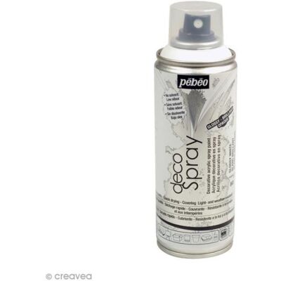 PEBEO Farba w sprayu - Pébéo - DecoSpray - Biały błyszczący - 200 ml PEBEO Farba w sprayu - Pébéo - DecoSpray - Biały błyszczący - 200 ml