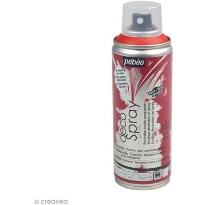 PEBEO Farba w sprayu - Pébéo - DecoSpray - Czerwony - 200 ml - Farba do rękodzieła PEBEO Farba w sprayu - Pébéo - DecoSpray - Czerwony - 200 ml - Farba do rękodzieła