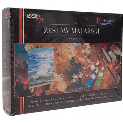 St.Majewski Farby akrylowe St. Majewski 40 szt. Zestaw Malarski Artystyczny St.Majewski Farby akrylowe St. Majewski 40 szt. Zestaw Malarski Artystyczny