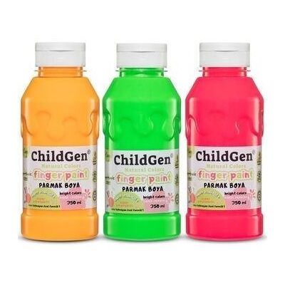 ChildGen Farby do malowania palcami 3x350ml ChildGen Farby do malowania palcami 3x350ml