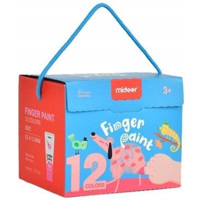 inna (Inny) Farby do malowania palcami mideer 12 kolorów w tubce po 60 ml inna (Inny) Farby do malowania palcami mideer 12 kolorów w tubce po 60 ml