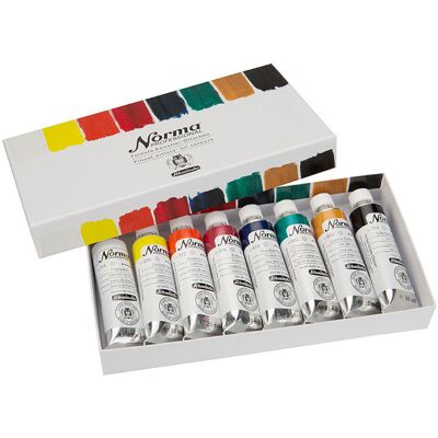 Schmincke Farby olejne Norma Professional, zestaw 8 x 35 ml Schmincke Farby olejne Norma Professional, zestaw 8 x 35 ml