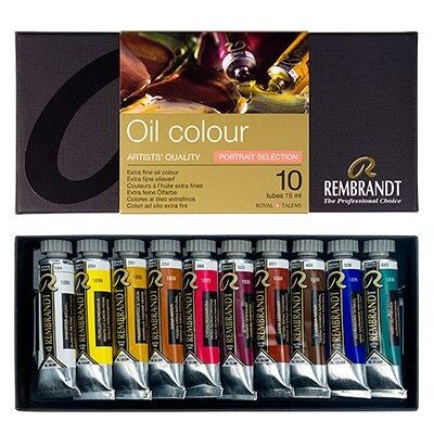 Farby olejne 'Portret' Talens Rembrandt, 10 x 15 ml Farby olejne 'Portret' Talens Rembrandt, 10 x 15 ml