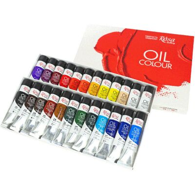 Farby olejne w tubkach 24 kolory 20 ml Rosa Gallery Koh-i-noor Farby olejne w tubkach 24 kolory 20 ml Rosa Gallery Koh-i-noor