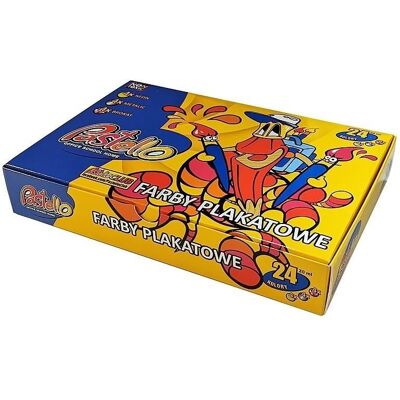 Inny producent Farby plakatowe 20ml 24 kolorów Inny producent Farby plakatowe 20ml 24 kolorów
