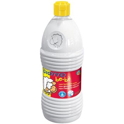 Farby Tempery W Butelce 1000 Ml Giotto Be-Be Biały Lyra 467501 Farby Tempery W Butelce 1000 Ml Giotto Be-Be Biały Lyra 467501