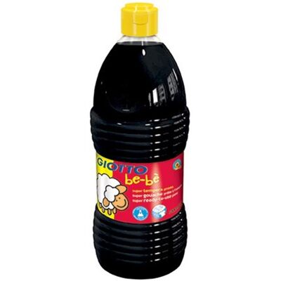 Giotto Bebè 1000ml Czarna Tempera Giotto Bebè 1000ml Czarna Tempera