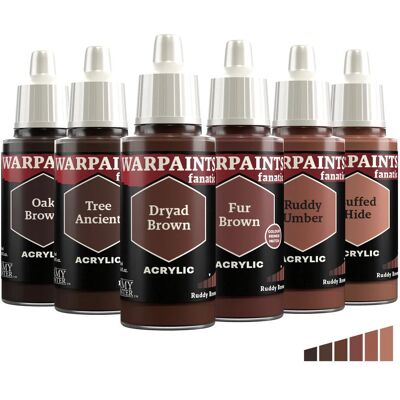 Flexible Triad: Ruddy Browns, Warpaints Fanatic, The Army Painter, 6 x 18ml Flexible Triad: Ruddy Browns, Warpaints Fanatic, The Army Painter, 6 x 18ml