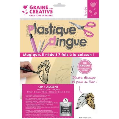 Graine Créative Złota i Srebrna Zestaw Shrink Plastiku - Materiały do Tworzenia Graine Créative Złota i Srebrna Zestaw Shrink Plastiku - Materiały do Tworzenia