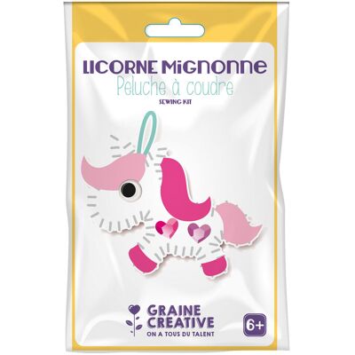 Graine Creative, zestaw do zrobienia zabawki z filcu Jednorożec Graine Creative, zestaw do zrobienia zabawki z filcu Jednorożec