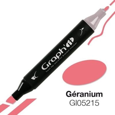 Inny producent Graph'it 5215 Marker alkoholowy z geranium - Graph it Red Inny producent Graph'it 5215 Marker alkoholowy z geranium - Graph it Red