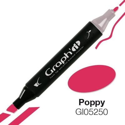 Inny producent Graph'it 5250 Marker alkoholowy Poppy - Graph it Red Inny producent Graph'it 5250 Marker alkoholowy Poppy - Graph it Red