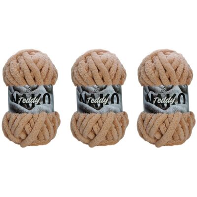 Gruba Włóczka Na Koc Nako Teddy 11585 Miodowy - Pakiet 3 X (200gr/22mt) Gruba Włóczka Na Koc Nako Teddy 11585 Miodowy - Pakiet 3 X (200gr/22mt)