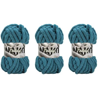 Gruba Włóczka Na Koc Nako Teddy 14513 Petrol - Pakiet 3 X (200gr/22mt) Gruba Włóczka Na Koc Nako Teddy 14513 Petrol - Pakiet 3 X (200gr/22mt)
