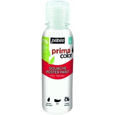 Primacolor Biała Płynna Farba Gouache - Matowe Wykończenie - 150ml - Materiały Artystyczne Primacolor Biała Płynna Farba Gouache - Matowe Wykończenie - 150ml - Materiały Artystyczne