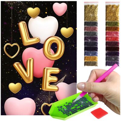 Artulio HAFT DIAMENTOWY (40x60cm) - LOVE Artulio HAFT DIAMENTOWY (40x60cm) - LOVE