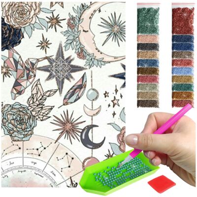 Haft Diamentowy ARTULIO, Obraz DIY 5D, Diamond Painting, Mozaika Diamentowa 40X60cm (Abstrakcyjny obraz) + Zestaw Akcesoriów Haft Diamentowy ARTULIO, Obraz DIY 5D, Diamond Painting, Mozaika Diamentowa 40X60cm (Abstrakcyjny obraz) + Zestaw Akcesoriów