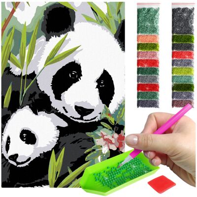 Haft Diamentowy ARTULIO, Obraz DIY 5D, Diamond Painting, Mozaika Diamentowa 40X60cm (Para pand) + Zestaw Akcesoriów Haft Diamentowy ARTULIO, Obraz DIY 5D, Diamond Painting, Mozaika Diamentowa 40X60cm (Para pand) + Zestaw Akcesoriów