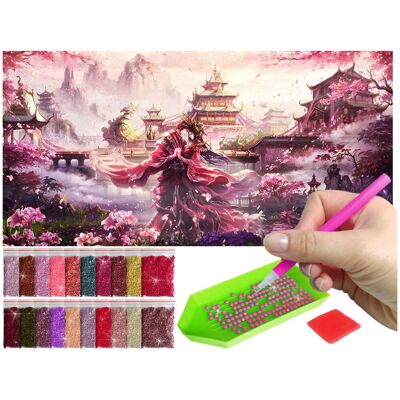 Haft Diamentowy Artulio, Obraz Diy 5D, Diamond Painting, Mozaika Diamentowa 40X80Cm (Abstrakcyjny Krajobraz) + Zestaw Akcesoriów Haft Diamentowy Artulio, Obraz Diy 5D, Diamond Painting, Mozaika Diamentowa 40X80Cm (Abstrakcyjny Krajobraz) + Zestaw Akcesoriów