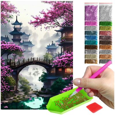 Artulio Haft Diamentowy Diamond Painting mozaika 40x60 krajobraz zestaw akcesoria Artulio Haft Diamentowy Diamond Painting mozaika 40x60 krajobraz zestaw akcesoria