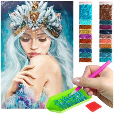 Artulio Haft Diamentowy Diamond Painting mozaika 40x60 kwiaty zestaw akcesoria Artulio Haft Diamentowy Diamond Painting mozaika 40x60 kwiaty zestaw akcesoria