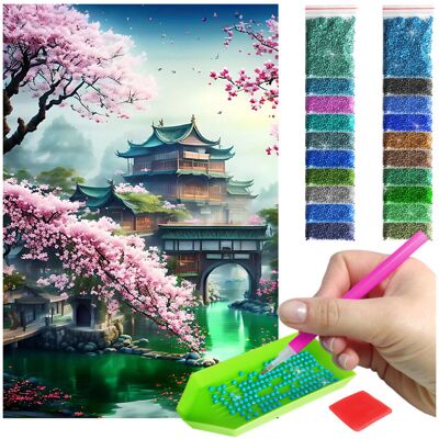 Artulio Haft Diamentowy Diamond Painting mozaika diamentowa 40X60cm dojo zestaw akcesoria Artulio Haft Diamentowy Diamond Painting mozaika diamentowa 40X60cm dojo zestaw akcesoria