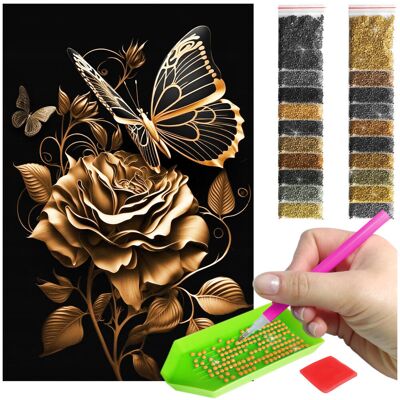 Artulio Haft Diamentowy Diamond Painting mozaika kwiaty zestaw akcesoria Artulio Haft Diamentowy Diamond Painting mozaika kwiaty zestaw akcesoria