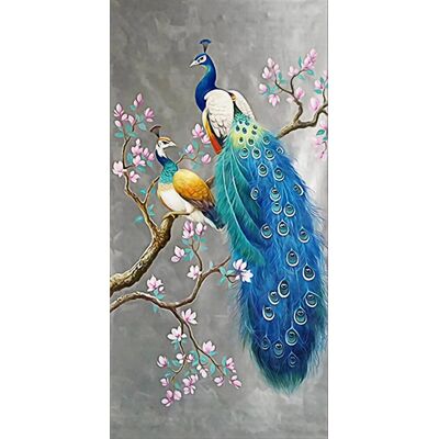 Moments Haft Diamentowy Dostojne Pawie 45X85 Cm Moments Haft Diamentowy Dostojne Pawie 45X85 Cm