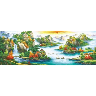 Moments Haft Diamentowy Górski Krajobraz 52x140 cm Moments Haft Diamentowy Górski Krajobraz 52x140 cm