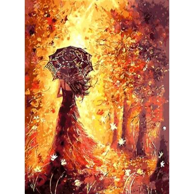 Moments Haft Diamentowy Jesienna Kobieta 45x55 cm K Moments Haft Diamentowy Jesienna Kobieta 45x55 cm K