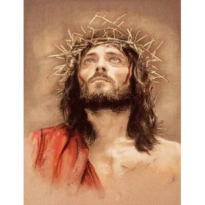 Moments Haft Diamentowy Jezus W Koronie Cierniowej 45x57 Moments Haft Diamentowy Jezus W Koronie Cierniowej 45x57