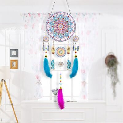 Moments Haft Diamentowy Łapacz Snów - Błękitna Mandala Moments Haft Diamentowy Łapacz Snów - Błękitna Mandala