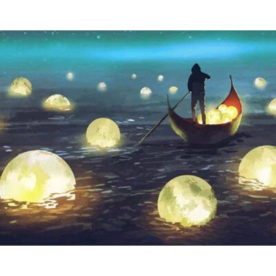 Moments Haft Diamentowy Magiczna Noc 45x55 cm Moments Haft Diamentowy Magiczna Noc 45x55 cm