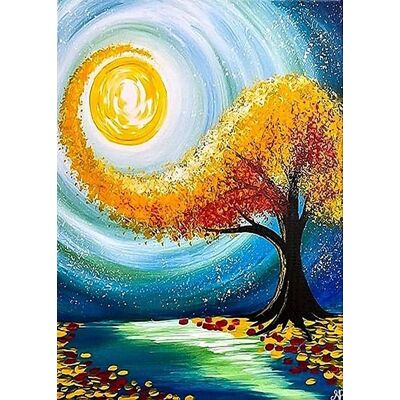 Moments Haft Diamentowy Magiczne Drzewo - Schyłek Lata 40x50 Moments Haft Diamentowy Magiczne Drzewo - Schyłek Lata 40x50