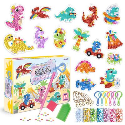 Inny producent Haft Diamentowy Mozaika Diamentowe Zawieszki Breloczki Dinozaury Dino Inny producent Haft Diamentowy Mozaika Diamentowe Zawieszki Breloczki Dinozaury Dino
