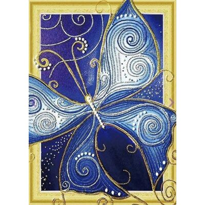 Moments Haft Diamentowy Niebieski Motyl 47x57 cm Moments Haft Diamentowy Niebieski Motyl 47x57 cm