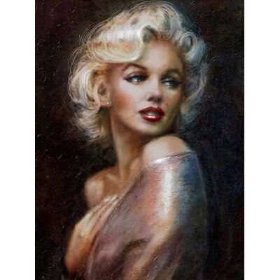 Moments Haft Diamentowy Piękna Marylin Monroe 55X75 Moments Haft Diamentowy Piękna Marylin Monroe 55X75
