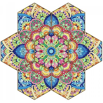 Moments Haft Diamentowy - Podkładka Podkładki pod szklanki - Plaster Miodu - Mandala 2 Moments Haft Diamentowy - Podkładka Podkładki pod szklanki - Plaster Miodu - Mandala 2