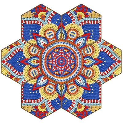 Moments Haft Diamentowy - Podkładka Podkładki pod szklanki - Plaster Miodu - Mandala Moments Haft Diamentowy - Podkładka Podkładki pod szklanki - Plaster Miodu - Mandala