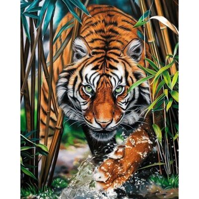 Moments Haft Diamentowy Przyczajony Tygrys 2 40x50 cm Moments Haft Diamentowy Przyczajony Tygrys 2 40x50 cm