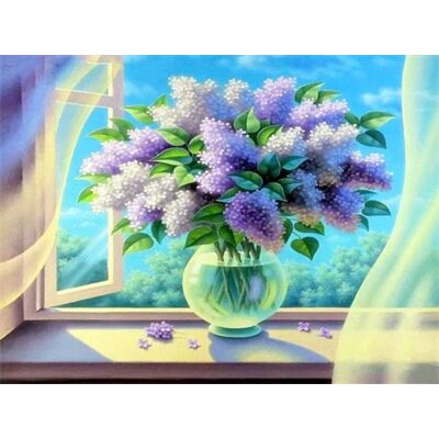 Moments Haft Diamentowy Romantyczny Bez 40X50 Moments Haft Diamentowy Romantyczny Bez 40X50
