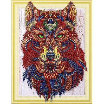 Moments Haft Diamentowy Spojrzenie Wilka 47x57 cm Moments Haft Diamentowy Spojrzenie Wilka 47x57 cm