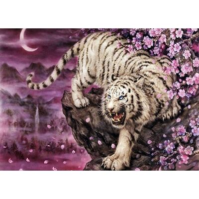 Moments Haft Diamentowy Tygrys na Skale 55x75 cm Moments Haft Diamentowy Tygrys na Skale 55x75 cm