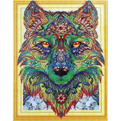 Moments Haft Diamentowy Wilk Trzecie Oko 47x57 cm Moments Haft Diamentowy Wilk Trzecie Oko 47x57 cm