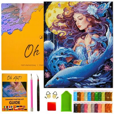 Oh Art! Haft Diamentowy z Ramą Zestaw 40 x 50 cm Diamond Painting Obraz Mozaika 5D Oh Art! Haft Diamentowy z Ramą Zestaw 40 x 50 cm Diamond Painting Obraz Mozaika 5D