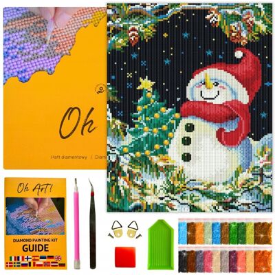 Oh Art! Haft Diamentowy z ramką Diamond Painting Mozaika Świąteczna 30x40 cm OhArt! Oh Art! Haft Diamentowy z ramką Diamond Painting Mozaika Świąteczna 30x40 cm OhArt!
